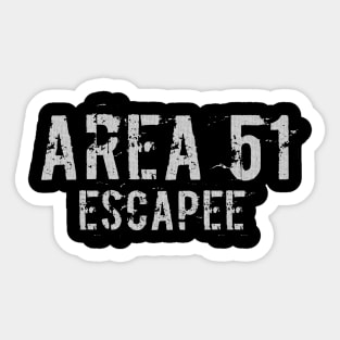 Alien UFO escapee Sticker